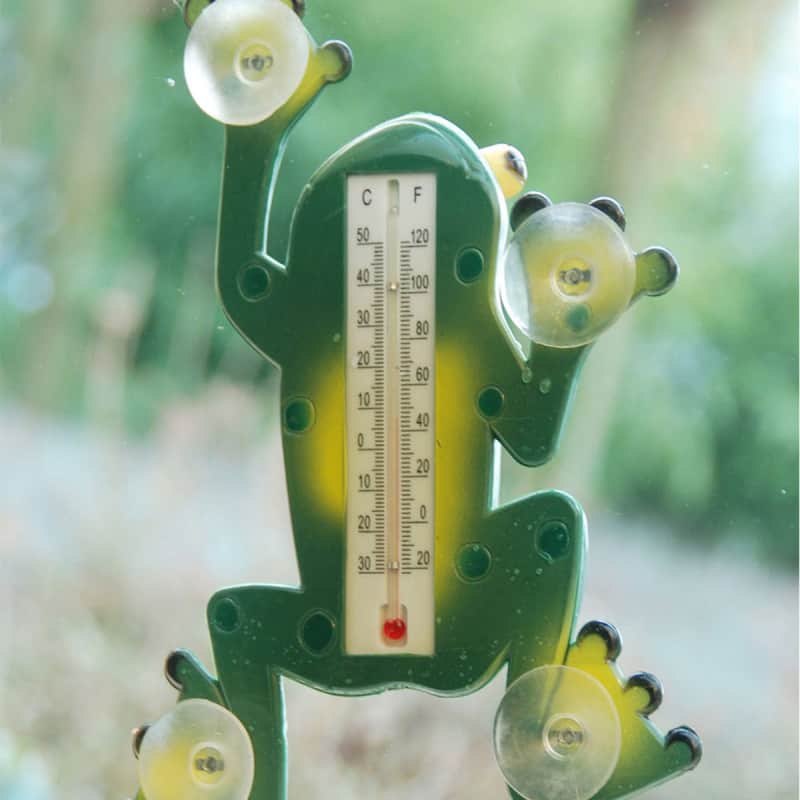 Thermomètre à ventouse grenouille dessin animé thermomètre
