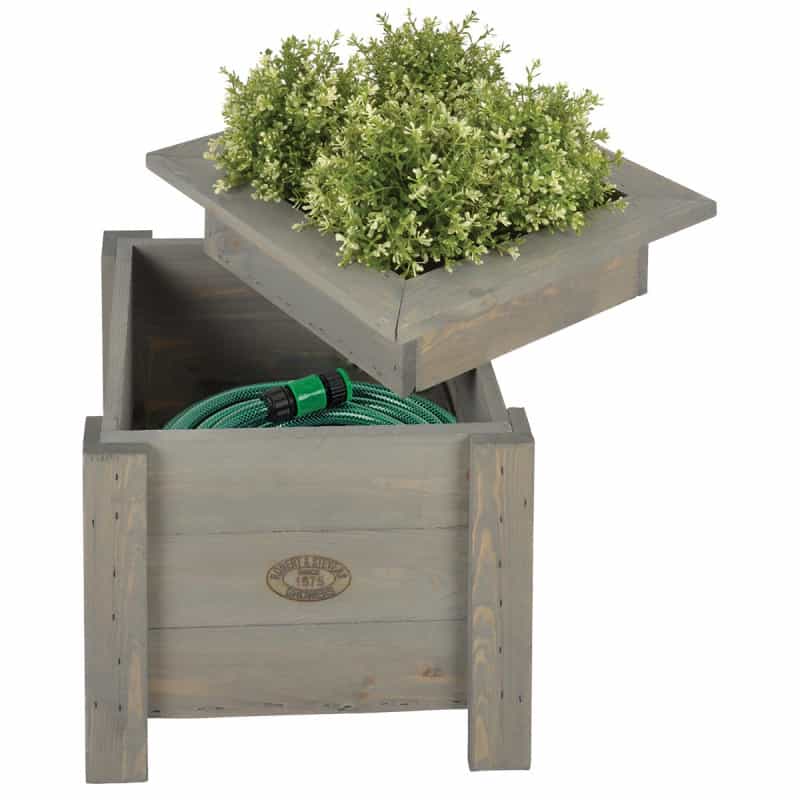 Bac à fleurs avec range tuyaux