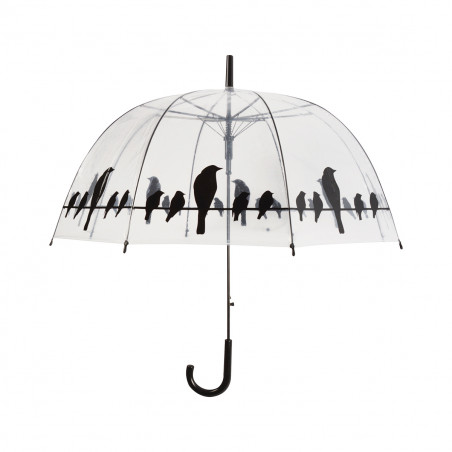 Parapluie transparent  oiseaux