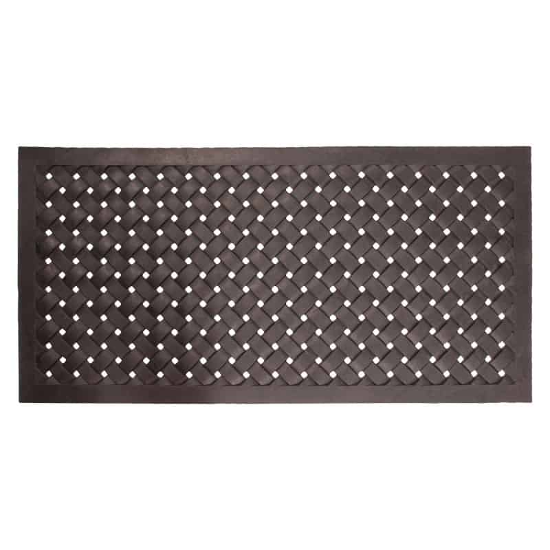 Paillasson caoutchouc tressé rect. 45x75cm