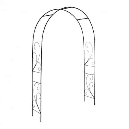 Arche en métal motifs volutes 218 cm