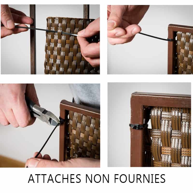 Brise vue en polyrotin tressé 1 x 3m vert