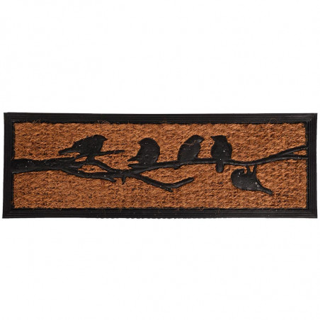 Tapis coco/caoutchouc oiseaux 75 x 25 cm