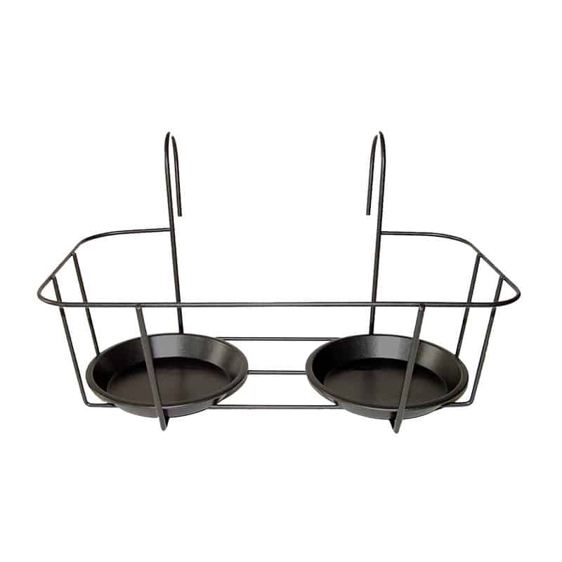 Support 2 pots pour balcon L26cm