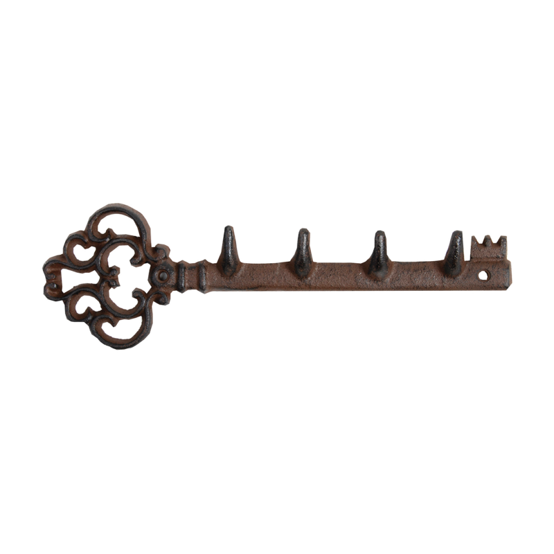 Patere à clefs en fonte 29cm