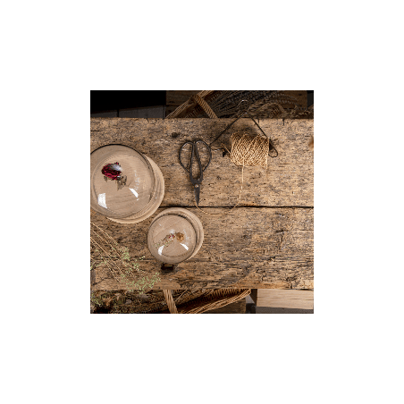 Cloche en verre avec pince 25cm