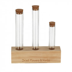 Lot de 3 tubes à essai en verre 18cm