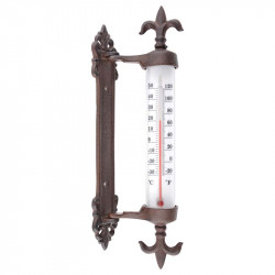 Un Thermomètre Géant Extérieur Vue Verticale Banque D'Images et Photos  Libres De Droits. Image 45289692