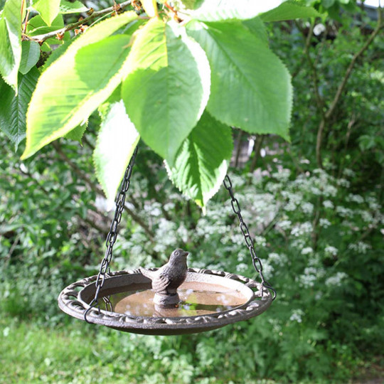 bain oiseaux du ciel a suspendre jardin